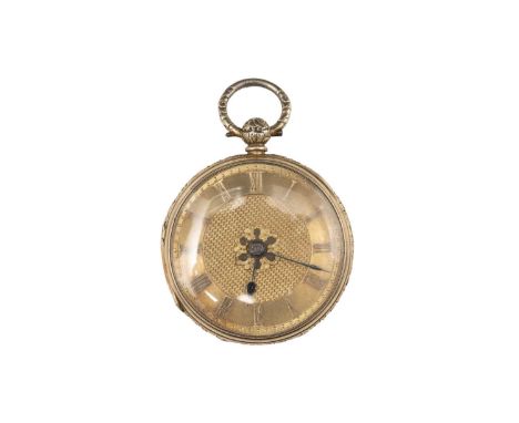 G. Graham, Cockermouth: a silver gilt cased open faced pocket watch, the gilt roman dial fitted key-wound movement no.2750, t