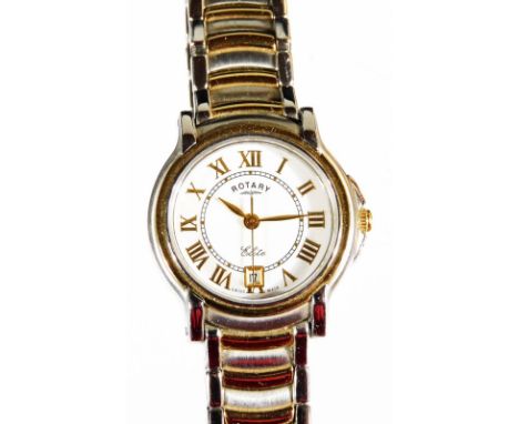 A Rotary ladies wristwatch, with 1.5cm Diameter face, 2.5cm diameter case, with Roman numeric dial and baton numerals with da
