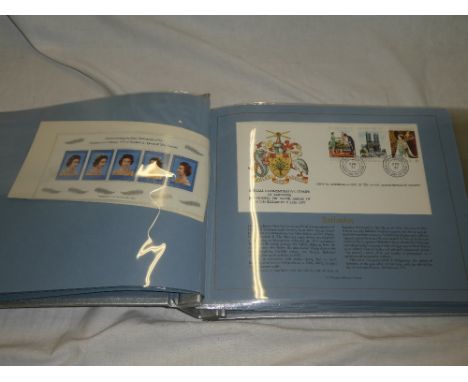 An album containing a complete set of 52 Commonwealth Silver Jubilee First Day covers 1976 and the Fortieth Anniversary of HM