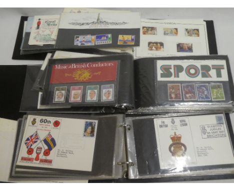 An album of GB stamp presentation packs, album of GB first day covers, mainly 1980's, album of 1992 40th Anniversary Commemor