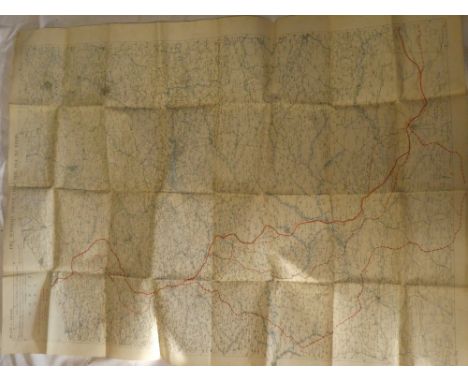 A March 1918 Western Front map scale 1:250,000