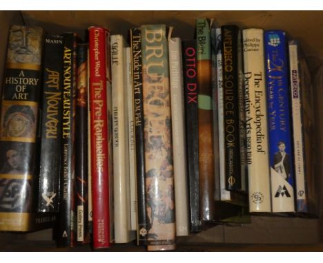 Various art and style related volumes including a Guide to Art Deco Style; Art Deco Source Book; Art Nouveau and others etc.