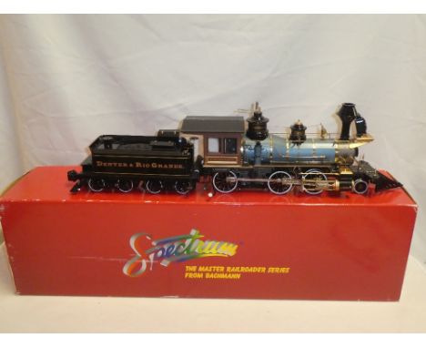 A Bachmann 1:20 scale electric model American 2-6-0 Mogul locomotive and tender, near mint in original box with instructions