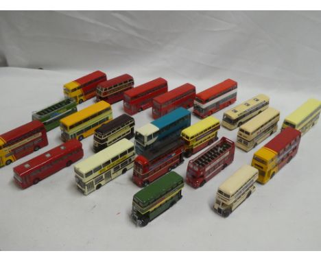 A collection of 20 Exclusive First Edition Corgi diecast buses 