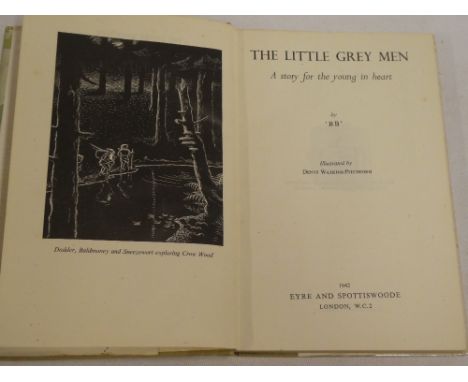 B. B. - The Little Grey Men, a story for the young in heart, 1 vol. 1942, first edition, dust-jacket