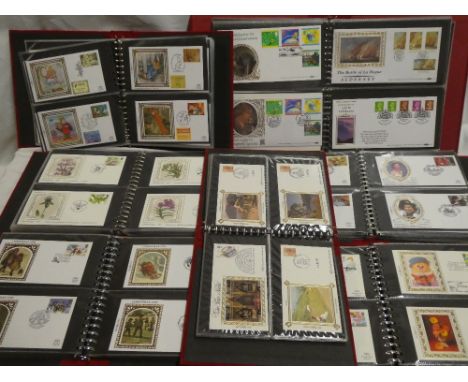 Seven folder albums containing a collection of approximately 550 Benham silver postal covers, first day covers and commemorat