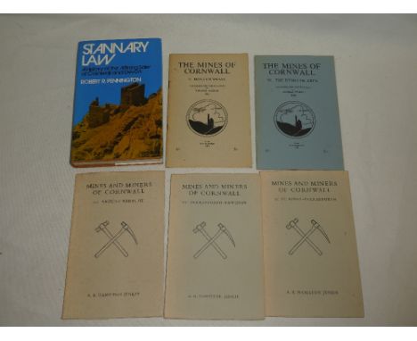 Hamilton-Jenkin (A. K.) The Mines and Miners of Cornwall vol. 2 St. Agnes - Perranporth; vol. 7 Perranporth - Newquay; and vo