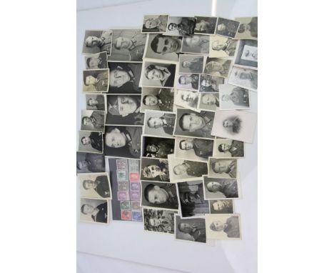 A Collection Of Original World War Two German Portrait Photographs Of Soldiers And Kreigsmarine Sailors Together With A Small