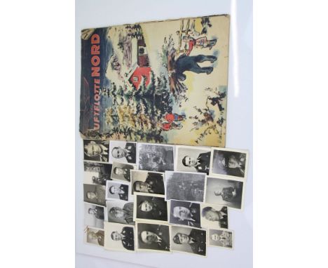 A Collection Of Original World War Two German Portrait Photographs Of Luftwaffe Soldiers &amp; Officers Together With An Orig