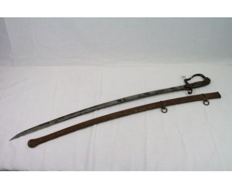 A 1796 Pattern British Light Cavalry Troopers Sabre Sword With Original Scabbard.
