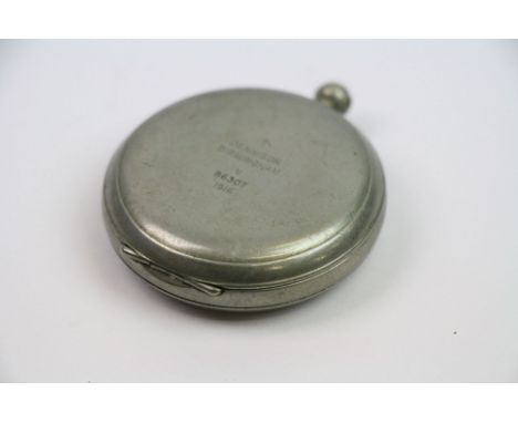 A World War One Military Issue Marching Compass By Dennison Of Birmingham, Serial No.86307 And Dated 1916. Condition Is A/F.