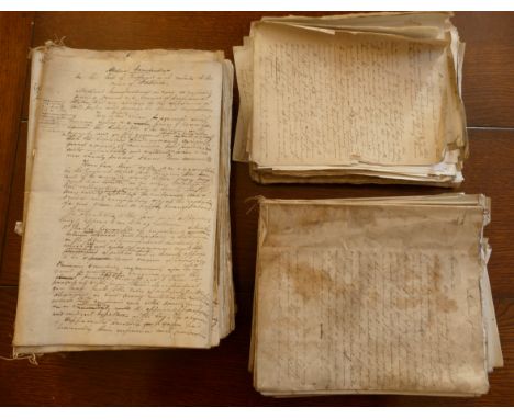 Archive Box; Alfred Swaine Taylor manuscript lecture notes on Medical Jurisprudence, 36 parts on large paper, approx 700pp, 2