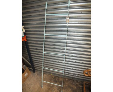 A BLUE IRON LADDER