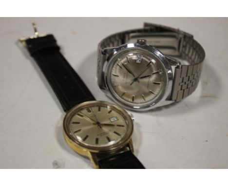 TWO VINTAGE TIMEX AUTOMATIC WRIST WATCHES