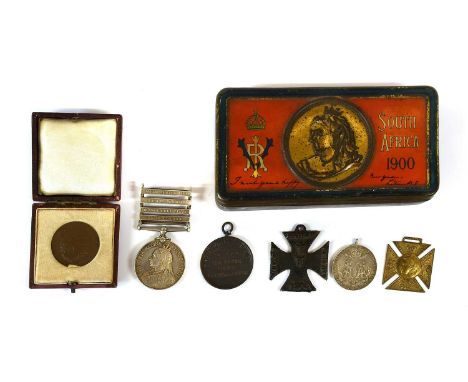 A Queen's South Africa Medal, with four clasps CAPE COLONY, ORANGE FREE STATE, TRANSVAAL and SOUTH AFRICA 1901, awarded to 55