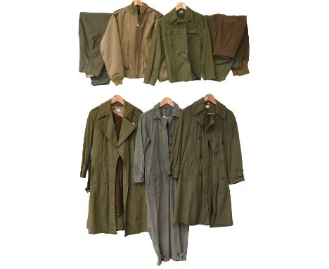 A Collection of Second World War US Women's Army Auxiliary Corps Uniform Pieces, comprising a Winter combat jacket, a pair of