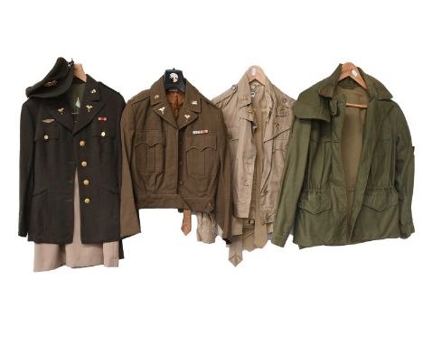 A Second World War Composite Part Uniform to 2nd Lieutenant Mary F Switzer, US Army Nurse Corps and Others, including an oliv