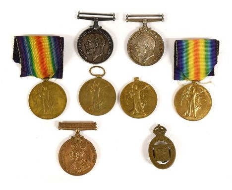 Seven Single First World War Medals, comprising two British War Medals awarded to 62062 PTE.H. KNOX, YORKS.R. and 3220 SPR. J