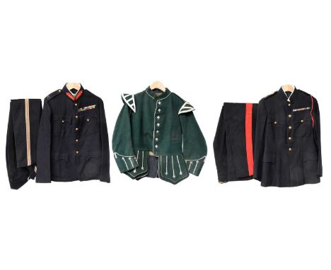 A Late 19th/Early 20th Century No.1 Service Dress Blue Tunic to a Brigadier General the Durham Light Infantry, with brass but