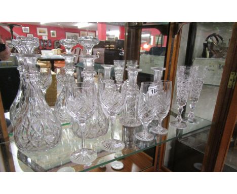 Shelf of glassware