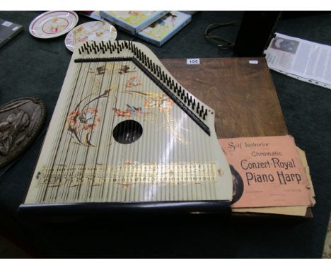 Chromatic concert Royal piano harp with case & instructions