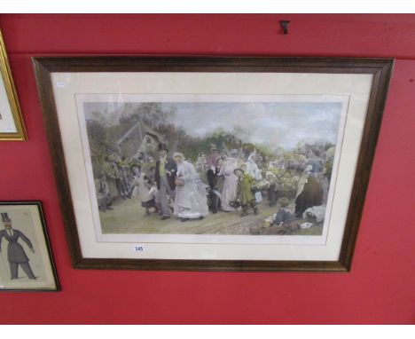 Large print - 'A Village Wedding'