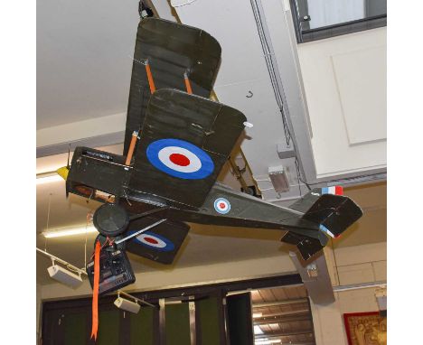 A Radio Scale Model of a WWI Bi-Plane, approximately 140cm (a/f)