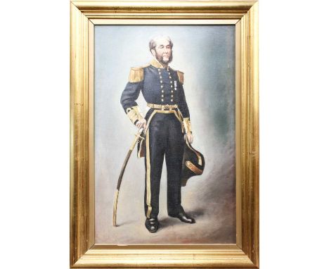 British School (20th Century)Portrait of a Naval officerOil on canvas, 58cm by 38cmFrom the Estate of Stephen Hamilton Rawlin