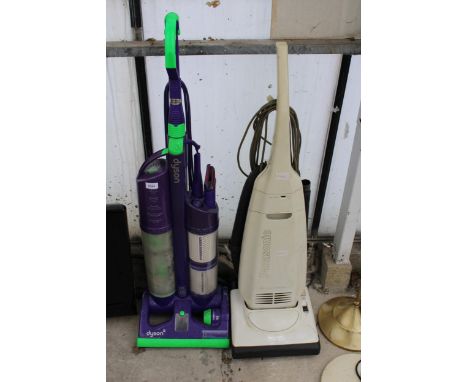 A DYSON DC03 ZORB VACUUM CLEANER AND A FURTHER PANASONIC VACUUM CLEANER 