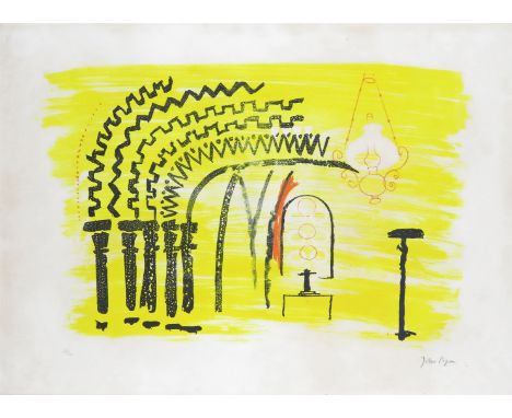  ‡ John Piper (1903-1992) 9 Tickencote, Rutland: The Norman Chancel Arch, 1964 Signed and numbered 28/70 Lithograph 58 x 80cm