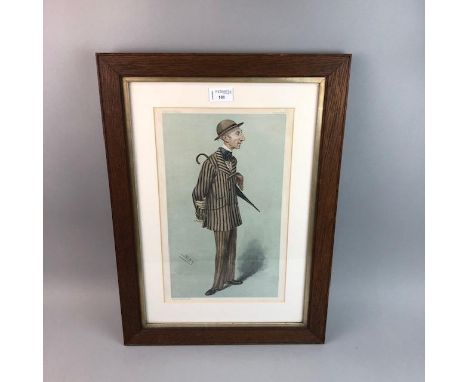 AFTER SIR LESLIE WARD, THE HATTER - VANITY FAIR mezzotint, signed "Spy" 35cm x 20cm Mounted, framed and under glass, and anot