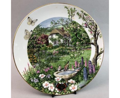 LOT OF TWELVE ROYAL WORCESTER PLATES, depicting animals and country scenes