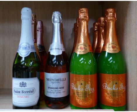 Eleven bottles of Marks and Spencer Bucks Fizz and similar Sparkling wine (11)