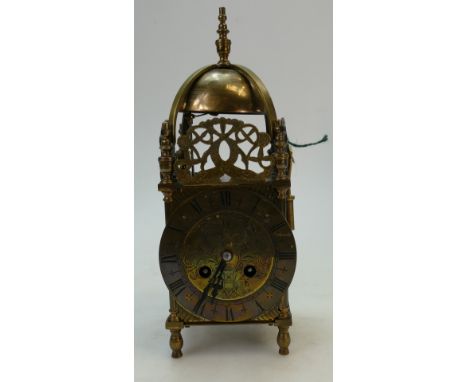 Brass lantern clock