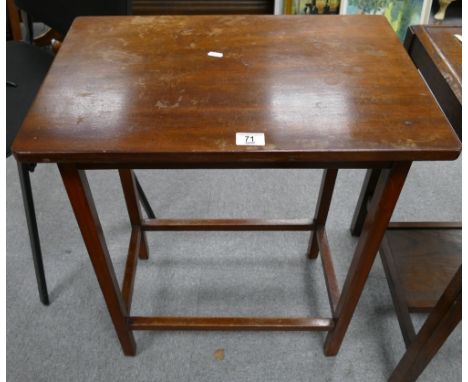 Early 20th Century solid mahogany side table 