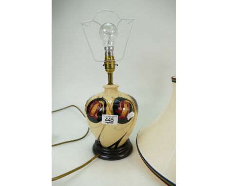 Moocroft Bowbells Lamp Base with shade. Height 30cm to top of fitting