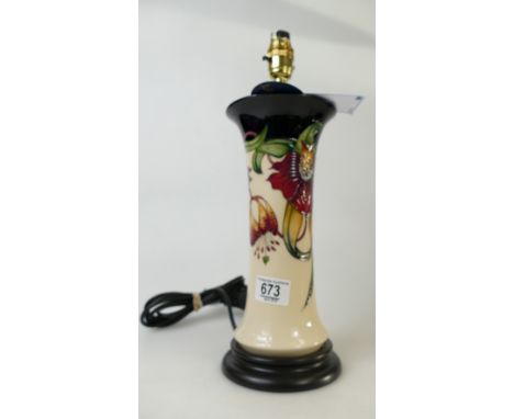 Moorcroft Anna Lily Lamp Base 38cm high.