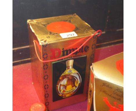 Two DIMPLE old blended Scotch whisky by John Haig & Co. Ltd, Markinch, Scotland. A 1960's imperial size 70 degrees proof bott