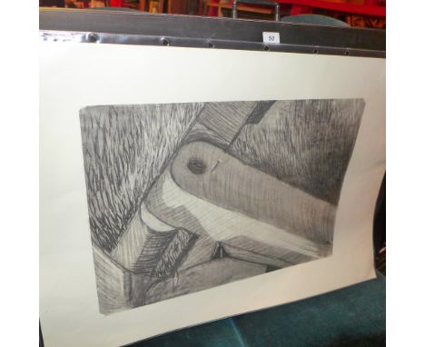 An interesting collection of unframed Monty Python sketch storyboard idea sketches and paintings, one signed by Eric Idle and