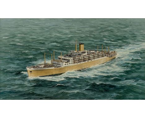 δ ROBERT G. LLOYD (BRITISH, B. 1969)The Orient Liner S.S. 'Oronsay' at sea, circa 1960Signed and dated 'R. G. Lloyd 2004' (lo