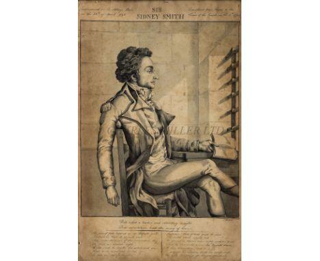 J BOXER (BRITISH, 18th CENTURY) AFTER PHILIPPE-AUGUSTE HANNEQUIN (1762-1833)Portrait of Sir Sidney Smith imprisoned in the Ab