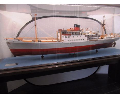 A 1:48 SCALE MODEL FOR THE M.V. BORODINO BY AILSA SHIPBUILDING, TROON, FOR THE ELLERMAN LINE LTD, 1950&nbsp;the 72in. laminat