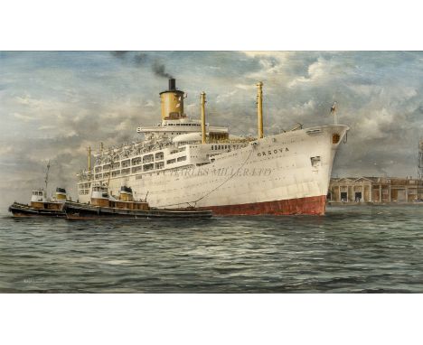 δ ROBERT G. LLOYD (BRITISH, B. 1969)The P&amp;O Liner S.S. 'Orsova' off Southampton, circa 1965Signed and dated 'R. G. Lloyd 