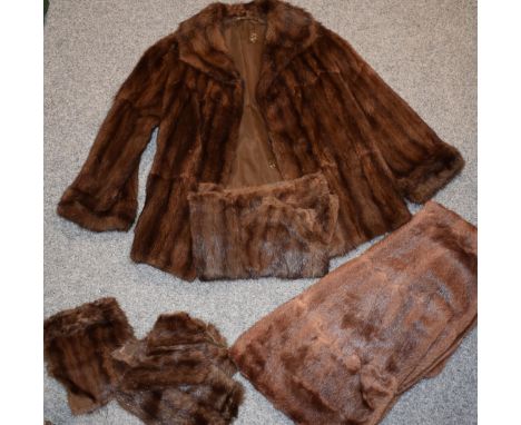 Vintage Fur Coat and Stole  very good condition