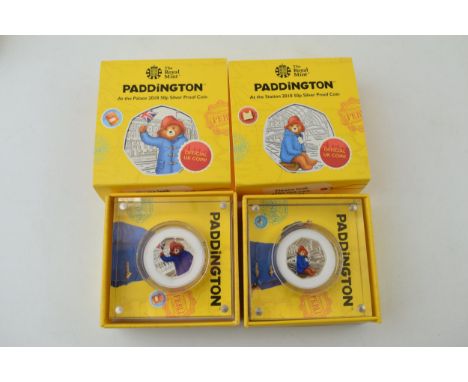 Royal Mint 'Paddington At The Station' cased Silver Proof UK 50p coin 2018 - Celebrating the 60th Anniversary of Paddington (