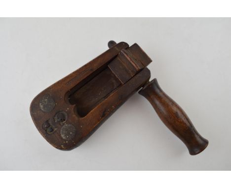 A vintage police rattle marked 'C HEBBERT &amp; Co' 'GB'. 15cm.  