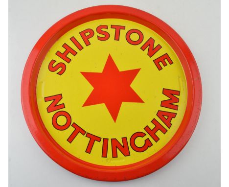 A vintage 'Shipstone' Nottingham Brewery beer tray. 34.5cm.  