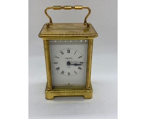 A 20th century French Bayard eight day carriage clock