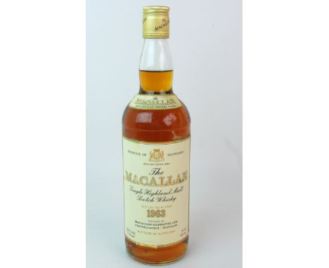 The Macallan 1963 Highland Single Malt Scotch Whisky 75cl, 43% volume, in carton