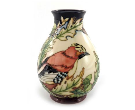 Philip Gibson for Moorcroft, an Inglewood vase, circa 2004, baluster form, impressed and painted marks, 19cm high